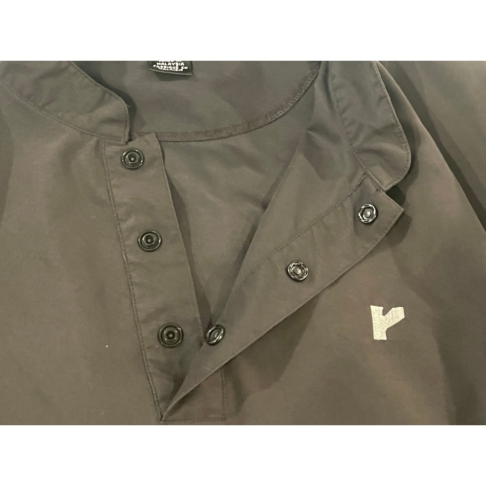 00143 - FootJoy Golf Pullover Windbreaker Dark Gray Mens Medium 1/4 Snap - Picture 7 of 15